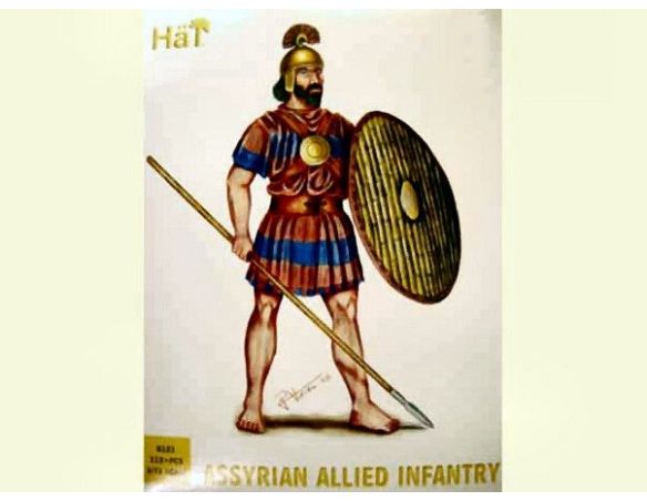 Hat HAT8121 FANTERIA ALLEATA ASSIRA kit 1:72 Modellino