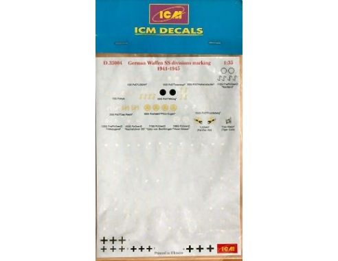 ICM ICMD35004 DECALS GERMAN WAFFEN SS DIVISION '41 Modellino