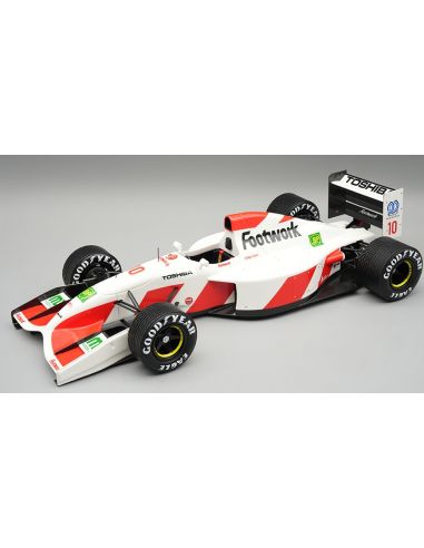 TECNOMODEL TMD18375C FOOTWORK FA13 BELGIUM GP 1992 RAIN TYRES A.SUZUKI 1:18 Modellino