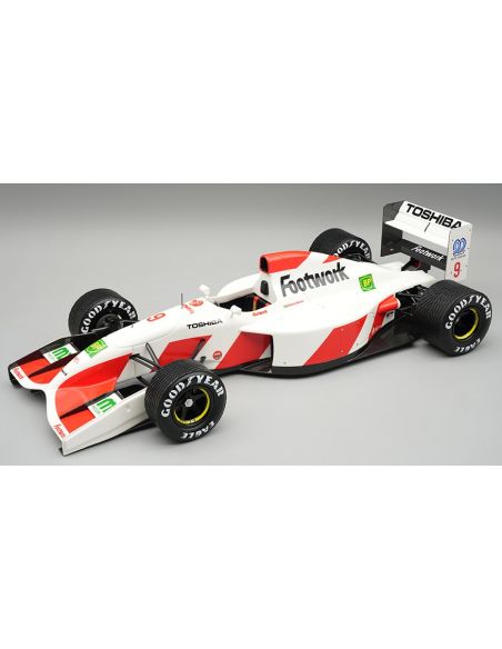 TECNOMODEL TMD18375D FOOTWORK FA13 SPAIN GP 1992 RAIN TYRES M.ALBORETO 1:18 Modellino
