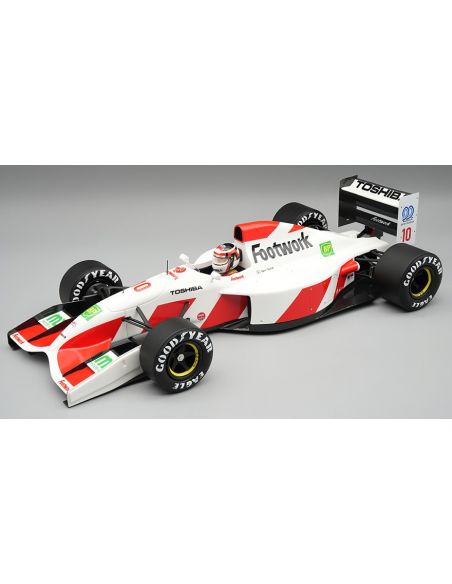 TECNOMODEL TMD18458A FOOTWORK FA13 N.10 JAPANESE GP 1992 A.SUZUKI W/DRIVER 1:18 Modellino