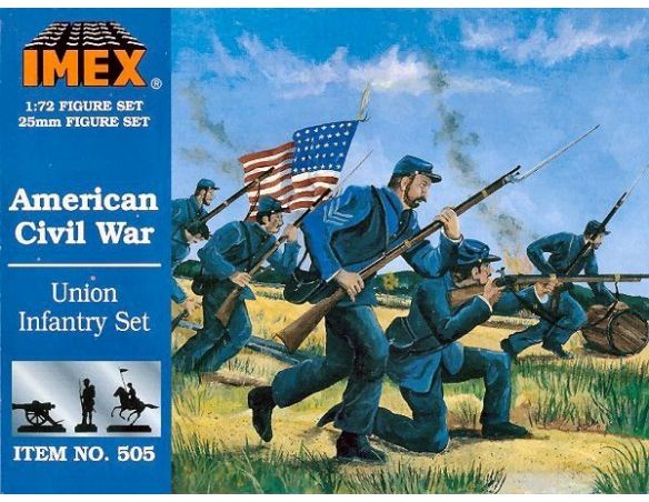 Imex IM0505 AMERICAN UNION FIGURE KIT 1:72 Modellino
