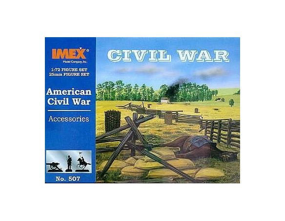 Imex IM0507 AMERICAN CIVIL WAR ACCESSORIES KIT 1:72 Modellino