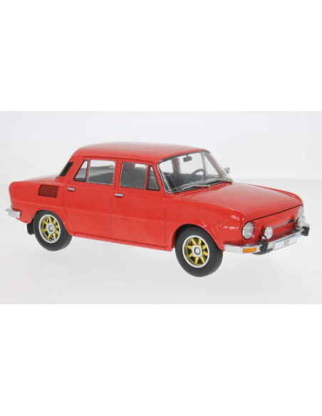 MODELCARGROUP MCG18834 SKODA 100 1969 RED/GOLD RIMS 1:18 Modellino