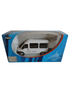 MAJORETTE FIAT DUCATO  OLIMPIADI TORINO 2006 WHITE 1:50 Modellino