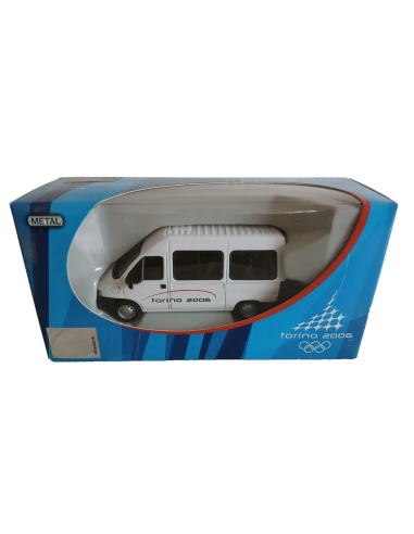 MAJORETTE FIAT DUCATO  OLIMPIADI TORINO 2006 WHITE 1:50 Modellino