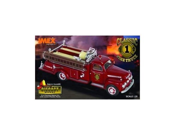 Imex IM1001 CAMION POMPIERI METALLO FIRE TRUCK 1952 KIT 1:25 Modellino