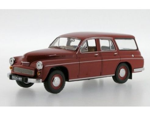 IST Models IST081 WARSZAVA 203 COMBI POLAND 1960 AMARANT RED 1:43 Modellino