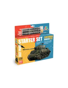 ITALERI IT75001 M4A3E8 SHERMAN FURY MODEL SET KIT 1:56 Modellino