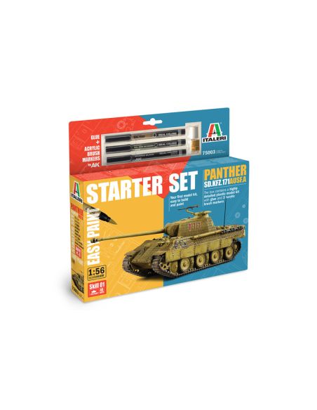 ITALERI IT75003 PANTHER Sd.Kfz.171 Ausf.A MODEL SET KIT 1:56 Modellino