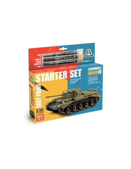 ITALERI IT75004 CROMWELL MARK IV MODEL SET KIT 1:56 Modellino