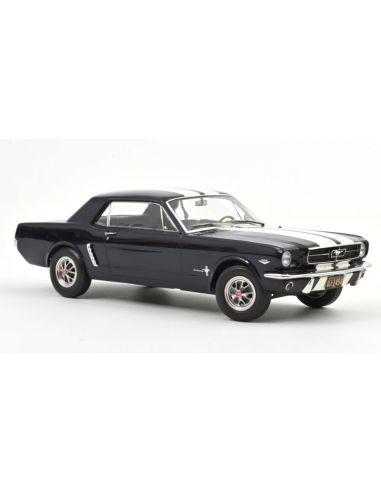 NOREV NV182805 FORD MUSTANG COUPE' 1966 BLUE METALLIC 1:18 Modellino