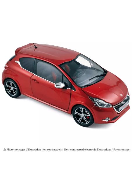NOREV NV184700R PEUGEOT 208 GTi 2013 RUBIS RED (REPROD) 1:18 Modellino