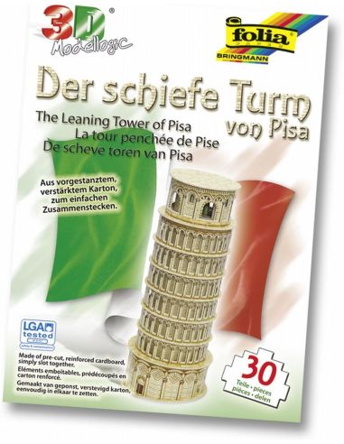 Folia 34006 3D MODELLOGIC DER SCHIEFE TURM VON PISA 30  Pezzi Kit Modellino