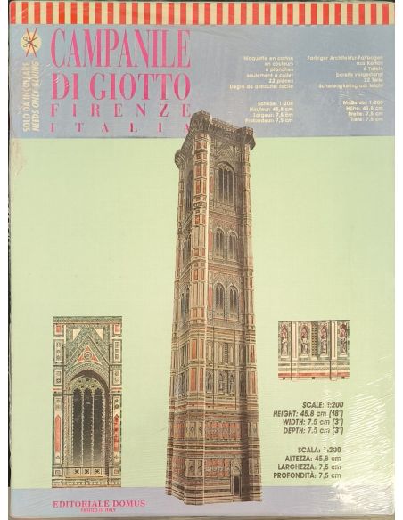 Domus Kit Campanile di Giotto Firenze (Italia) 22 pezzi 1:200 Kit Modellino