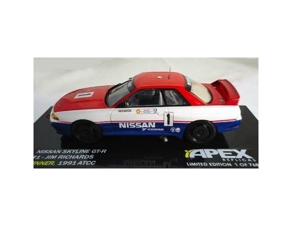 Ixo model AR0105 NISSAN SKYLINE GTR R32 1991 1/43 Modellino