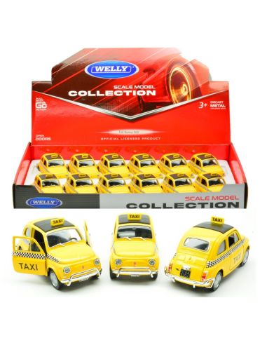 WELLY WE18407 FIAT 500 TAXI cm 10 Modellino