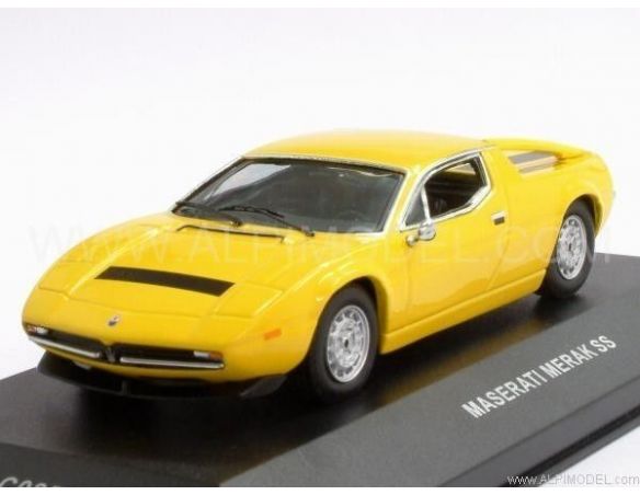Ixo model CLC085 MASERATI MERAK 1977 YELLOW 1/43 Modellino