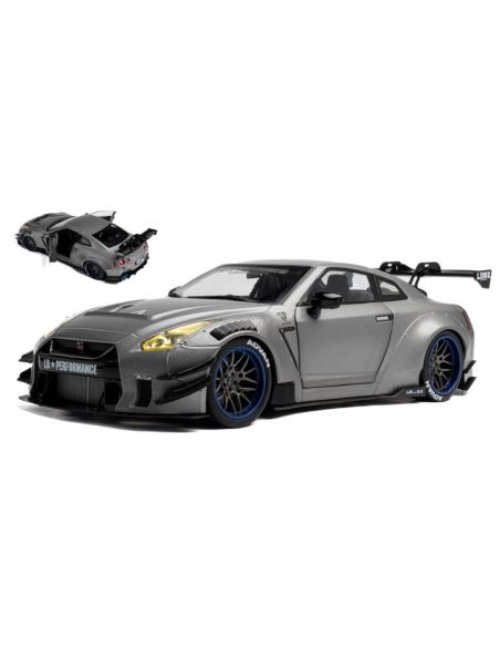 SOLIDO SL1805815 NISSAN GT-R (R35) W/LIBERTY WALK BODY KIT 2.0 2023 SILVER 1:18 Modellino