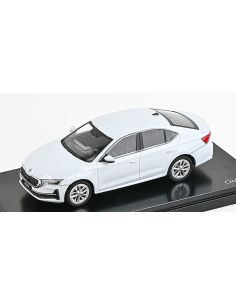 ABREX AB048EJ SKODA OCTAVIA IV FL 2024 MOON WHITE METALLIC 1:43 Modellino