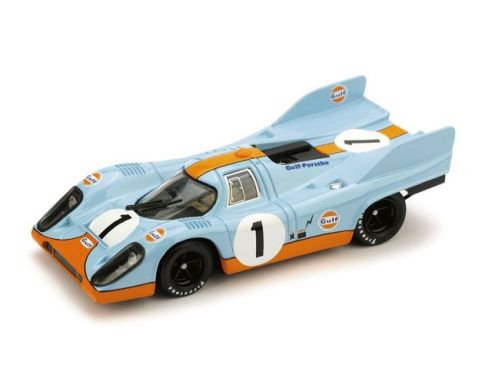 Brumm BM0221B PORSCHE 917K N.1 GULF 2nd 1000 Km MONZA 1971 SIFFERT-BELL 1:43 Modellino