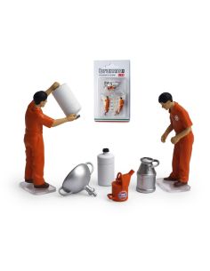 BRUMM BMF109 SET RIFORNIMENTO 2 MECCANICI + ACCESSORI 1:43 Modellino