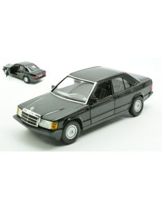 BBURAGO BU21103Z MERCEDES 190E 1987 BLACK LIMITED EDITION 1:24 Modellino