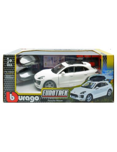 BBURAGO BU23013 PORSCHE MACAN + CARGO BOX 1:24 Modellino