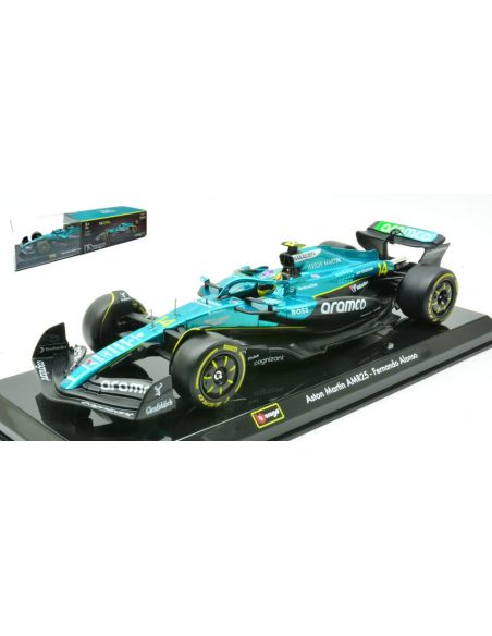 BBURAGO BU28070A ASTON MARTIN AMR 25 N.14 2025 FERNANDO ALONSO SIGNATURE 1:24 Modellino
