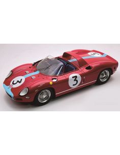 TECNOMODEL TMD18309E FERRARI 330P N.3 WINNER TOURIST TROPHY 1964 G.HILL 1:18 Modellino