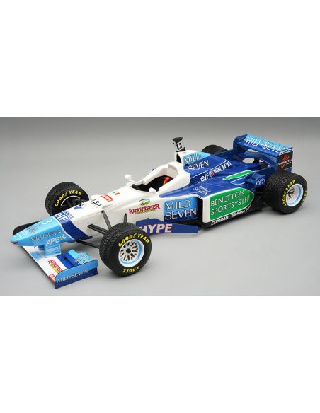 TECNOMODEL TMD18380A BENETTON B196 N.3 BRAZIL GP 1996 RAIN TYRES J.ALESI 1:18 Modellino