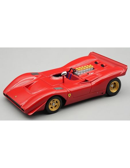 TECNOMODEL TMD4366A FERRARI 612P CAN-AM PRESS 1969 RED 1:43 Modellino