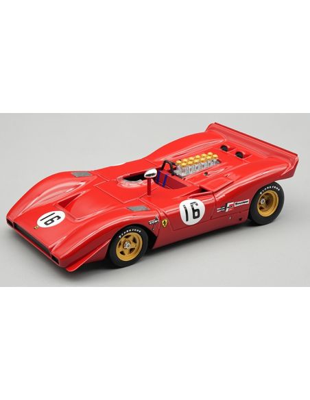 TECNOMODEL TMD4366B FERRARI 612P CAN-AM N.16 3rd WATKINS 1969 C.AMON 1:43 Modellino