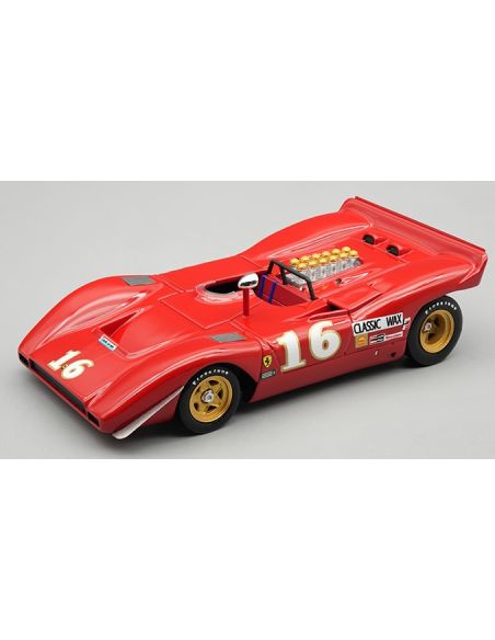TECNOMODEL TMD4366C FERRARI 612P CAN-AM N.16 3rd MID-OHIO 1969 C.AMON 1:43 Modellino