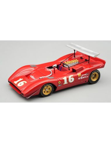 TECNOMODEL TMD4366D FERRARI 612P CAN-AM N.16 CAN-AM RIVERSIDE 1969 C.AMON 1:43 Modellino
