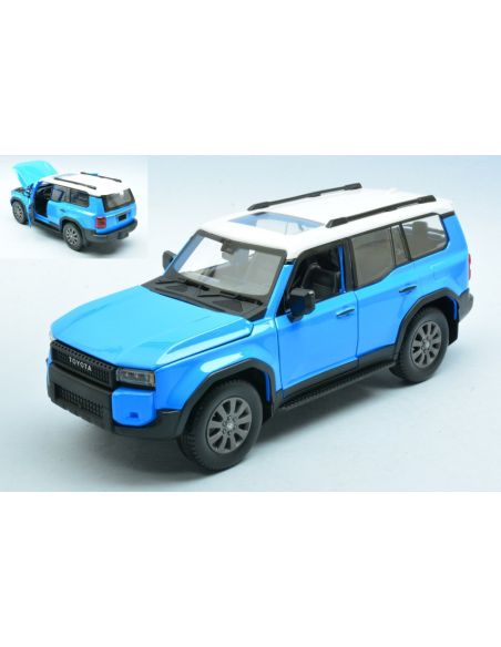 MAISTO MI32924B TOYOTA LAND CRUISER 2024 BLUE/WHITE 1:24 Modellino