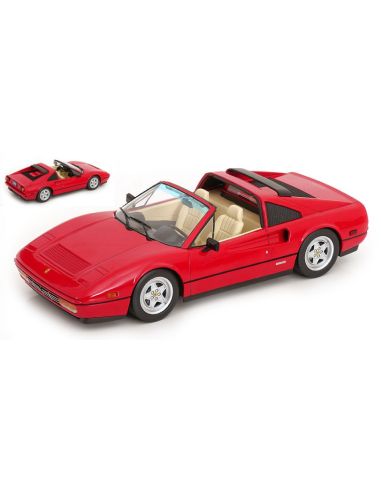 KK SCALE KKDC181701 FERRARI 328 GTS US VERSION BEVERLY HILLS COP II 1985 RED 1:18 Modellino