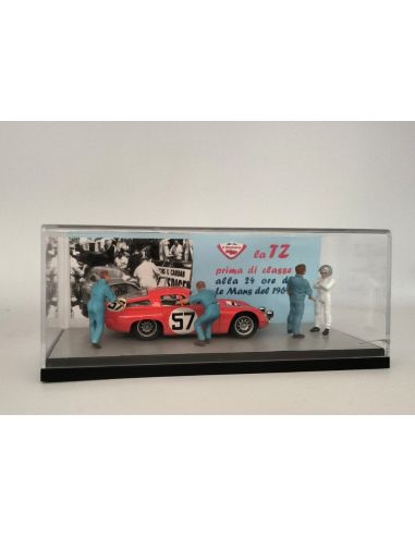 Club Bialbero TZ LE MANS 1964 + Meccanici  e Pilota - Modellino