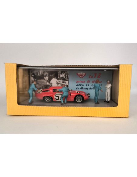 Club Bialbero TZ LE MANS 1964 + Meccanici  e Pilota - Modellino