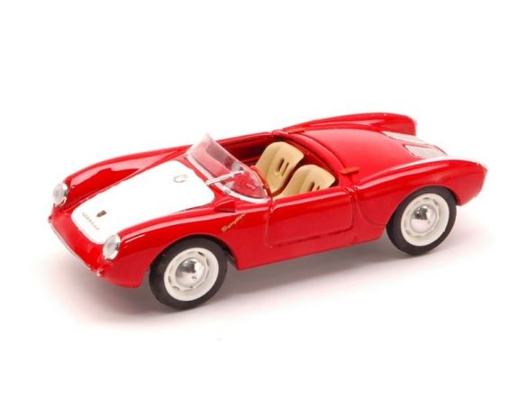 Brumm BM0233-01 PORSCHE 550A RS SPYDER BIPOSTO STRADALE 1954 ROSSO/BIANCO 1:43 Modellino