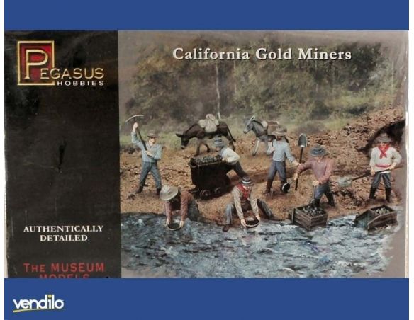 Modellino PGS7050 CALIFORNIA GOLD MINERS KIT 1:72 Modellino