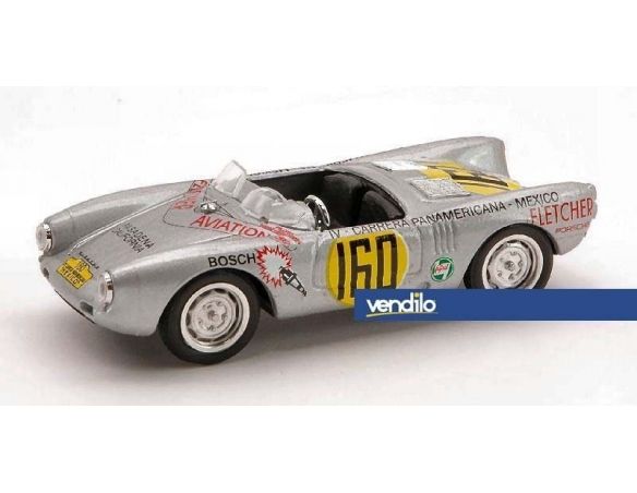 Brumm BM0235B PORSCHE 550 RS N.160 CARRERA MEXICO 1953 1:43 Modellino