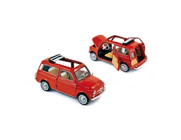 Norev NV187722 FIAT 500 GIARDINIERA 1960 ROSSO CORALLO 1:18 Modellino