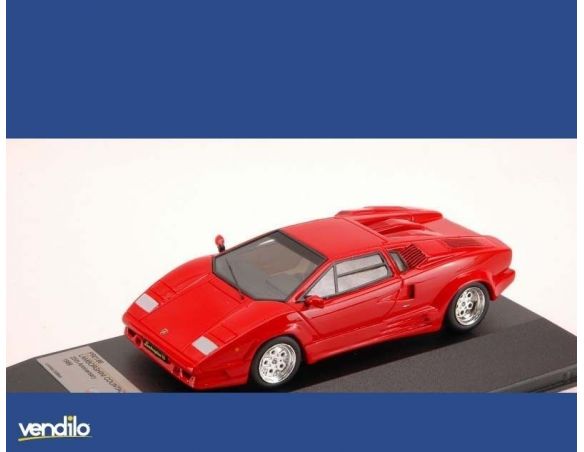 Protar PR0186 LAMBORGHINI COUNTACH 25th ANNIVERSARY 1989 RED 1:43 Modellino