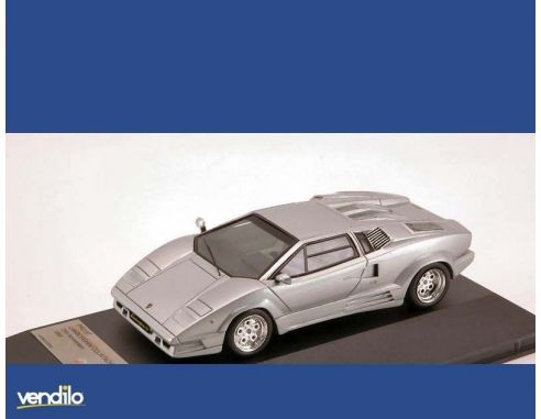 Protar PR0187 LAMBORGHINI COUNTACH 25th ANNIVERSARY 1989 SILVER 1:43 Modellino