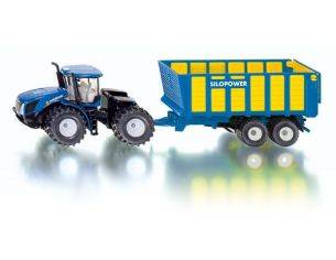 Sky Marks SK1947 TRATTORE NEW HOLLAND C/CARRO INSILATI 1:50 Modellino