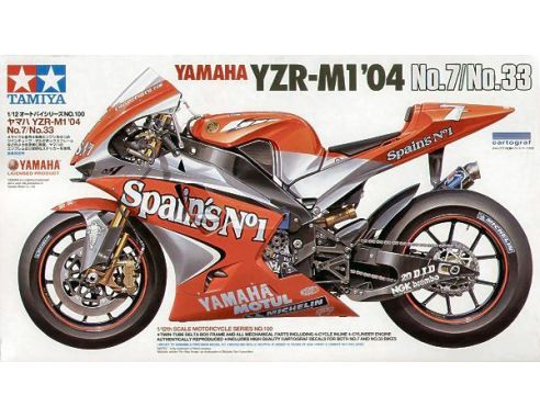Tamiya TA14100 YAMAHA YZR M 1 MELANDRI 2004 KIT 1:12 Modellino