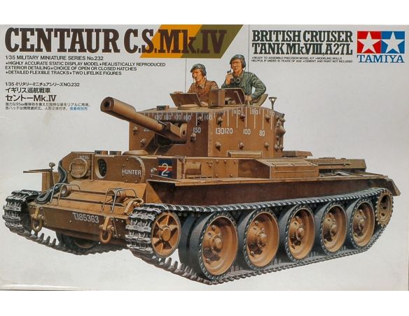 Tamiya TA35232 CENTAUR C.S.BRITISH TANK KIT 1:35 Modellino