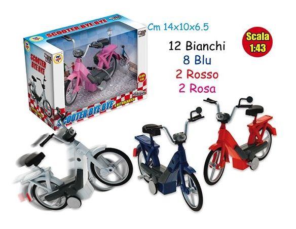 Teorema TE0933 SCOOTER BYE BYE 1:43 RETROCARICA Modellino