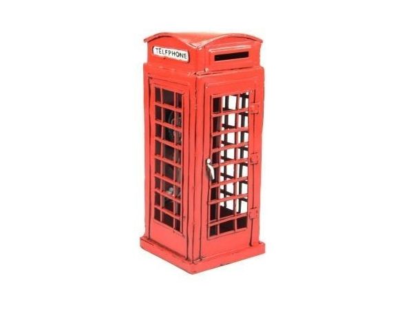 Timplate Gift's TPGJL109N RED LONDON TELEPHONE BOOTH 1920 h.cm 19 Modellino
